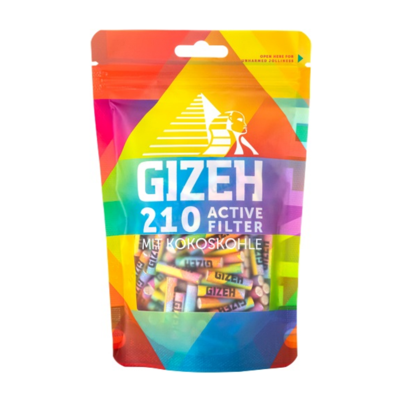 Gizeh ACTIV Filter Slim 210er Rainbow