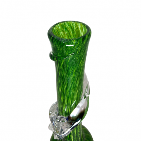 Noble Glass Bong Dichro Wrap Grün-Schwarz