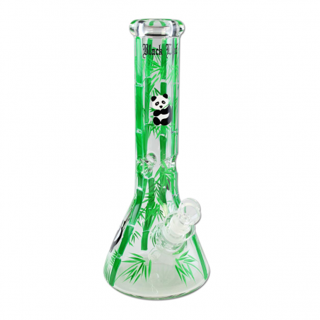 BlackLeaf 'Panda' Handbemalte Borosilikatgas Bong