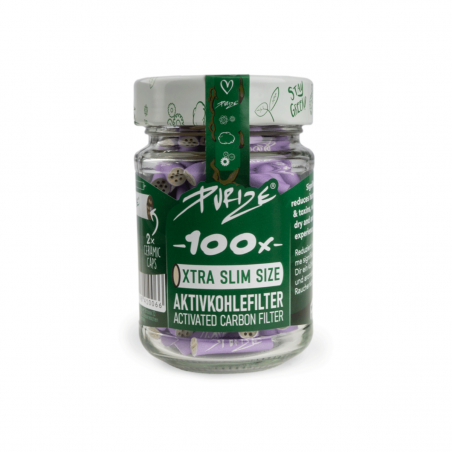 PURIZE XTRA Slim Lila Aktivkohlefilter 5,9mm 100 Stk.