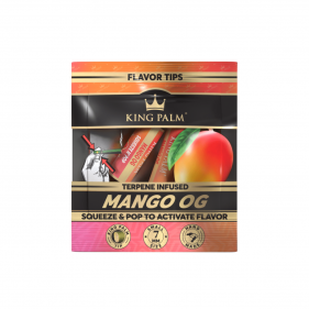 Filter mit aromatisierten Kapseln Mango Geschmack von King Palm Vorderseite