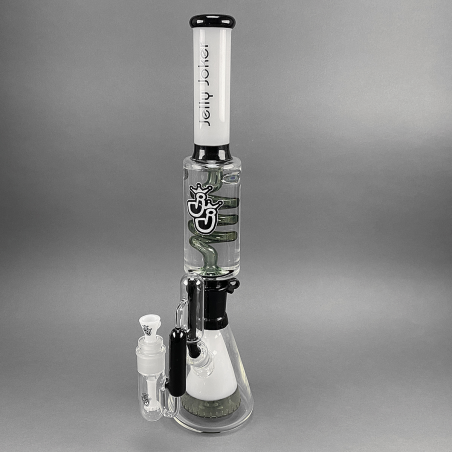 JJ 'Fette Kumpelz' Borosilikatglas Bong mit Vorkühler