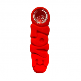 Love Silicone Pipe 12cm Rot