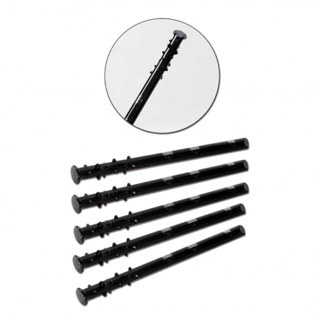 'Snow' Ziehröhrchen aus Glas mit Noppen