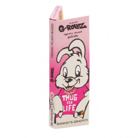 G-Rollz Thug for Life Pink 1 1/4 Size Rolling Papers