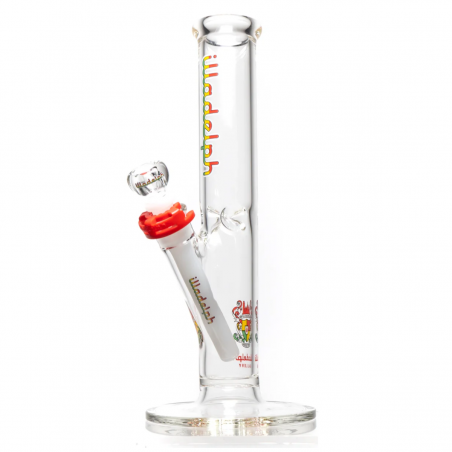 Illadelph 'Rasta Mini Straight' Borosilikatglas Bong