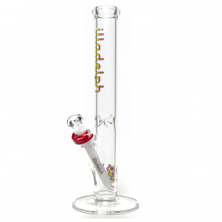 Illadelph 'Rasta Tall Straight' Borosilikatglas Bong