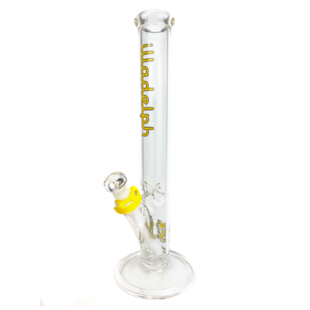Illadelph 'Yellow Tall Straight' Borosilikatglas Bong