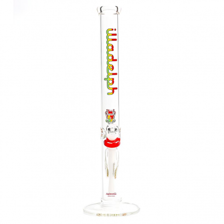 Illadelph 'Rasta Medium Straight' Borosilikatglas Bong