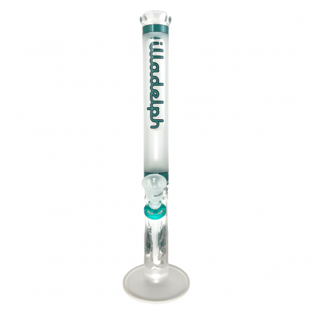 Illadelph 'Teal Frosted Tall Straight' Borosilikatglas Bong