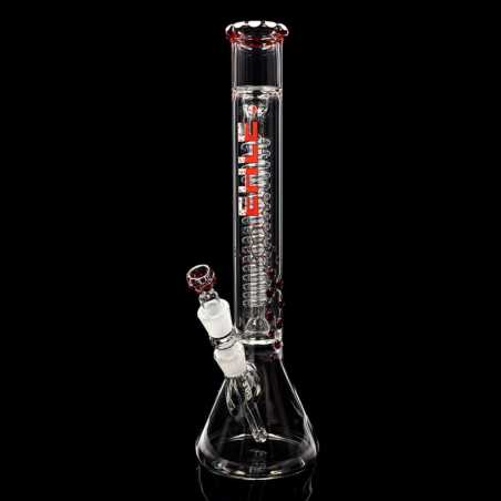 EHLE 'Helix-Lab-Edition Rot' Borosilikatglas Bong