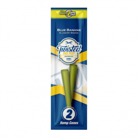 Twisted Hemp Blue Banana Hemp Cones 2 Stk.