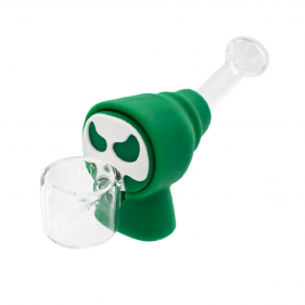 Skull Glass-Silicone Pipe...