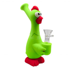 Chicken Silicone Bong Green