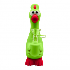 Chicken Silicone Bong Green