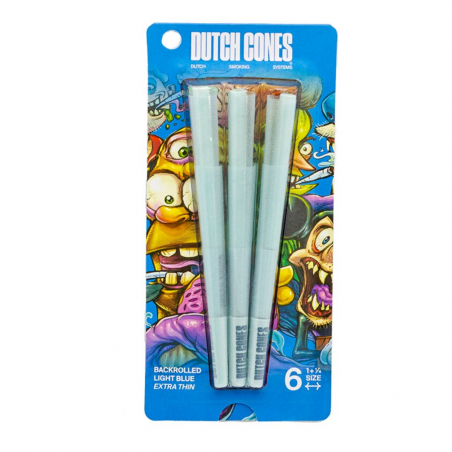 Dutch Cones Blue 1 1/4 Size Cones 6 Stk.