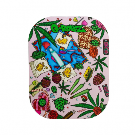 G-Rollz 'Amsterdam Picnic Valentines' Magnetisches Cover für Rolling Trays S