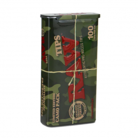 RAW Camo 100 Pre-Rolled Tips