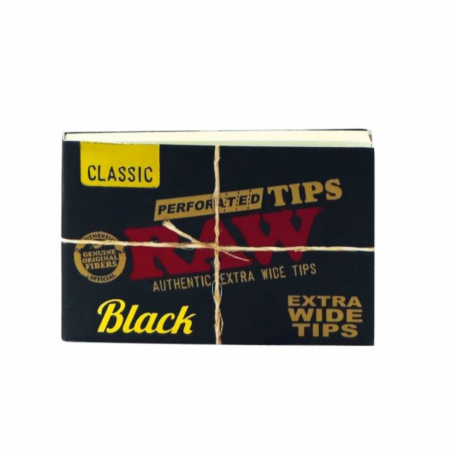 RAW Black Xtra Wide Filter Tips Booklet