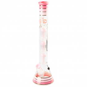 Golden Line Pink Beaker Bong