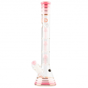 Golden Line Pink Beaker Bong