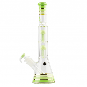 Golden Line Green Beaker Bong