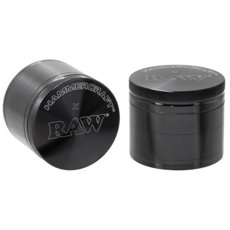 RAW x HammerCraft Aluminium Grinder 4-teilig Schwarz