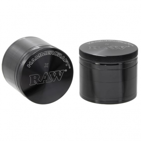RAW x HammerCraft Aluminium Grinder 4-teilig Schwarz