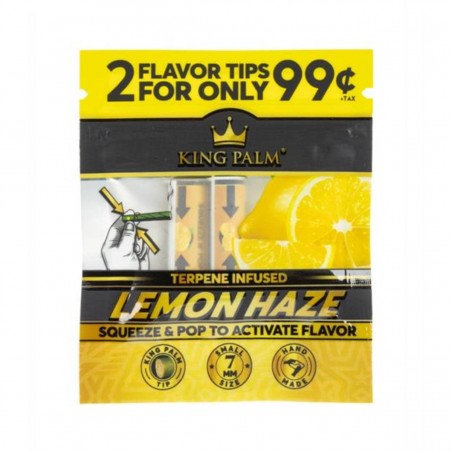 King Palm Flavor Tips LEMON HAZE 7mm 2 Stk.