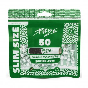 PURIZE Slim Size Aktivkohlefilter 7mm 50 Stk.