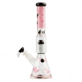 Panda Gunnin Pink Beaker Bong G-Rollz Banksy's Graffiti 35cm