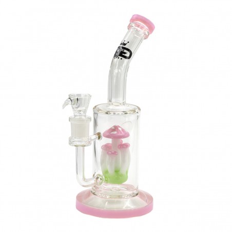 Grace Glass 'Pilz-Perkolator-Bong' Borosilikatglas Bong Pink