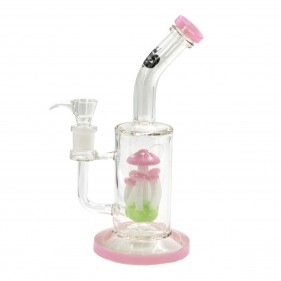 Pink Pilz-Perkolator-Bong Grace Glass