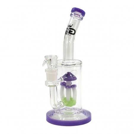 Grace Glass 'Pilz-Perkolator-Bong' Borosilikatglas Bong Lila