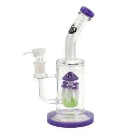 Lila Pilz-Perkolator-Bong Grace Glass