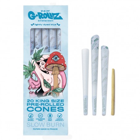 G-Rollz 'Naked Shroom' Blue Cones 20 Stk.