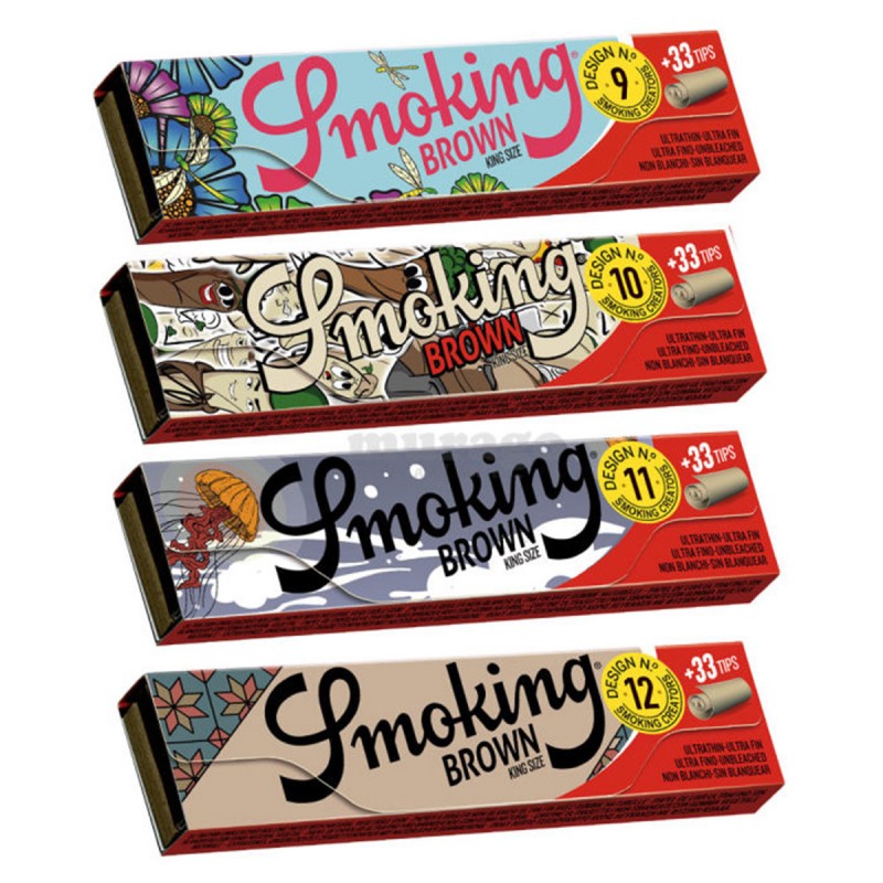 Smoking Creators Edition BROWN King Size Slim Longpapers + Tips