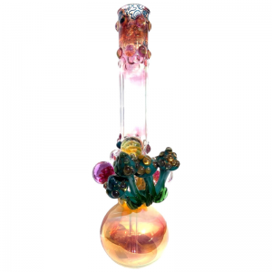 Grinder Glass 'Aqua Mushrooms' mit 22K Gold Fume