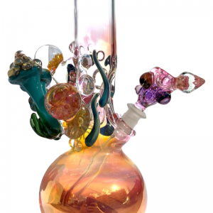 Grinder Glass 'Aqua Mushrooms' mit 22K Gold Fume