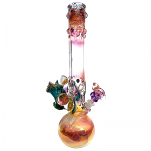 Grinder Glass 'Aqua Mushrooms' mit 22K Gold Fume