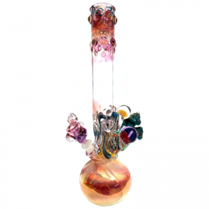 Grinder Glass 'Aqua Mushrooms' mit 22K Gold Fume