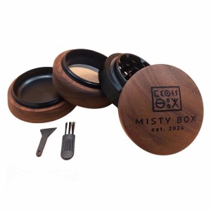 Misty Box Premium Holz-/Aluminium Grinder 4-teilig