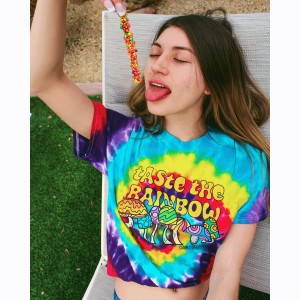 Cabin 7 'Taste the Rainbow' Tie Dye T-Shirt M