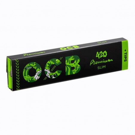 OCB Premium Slim 420 Special Edition King Size Slim Longpapers + Tips