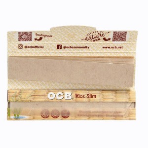 OCB Rice King Size Slim Longpapers + Tips