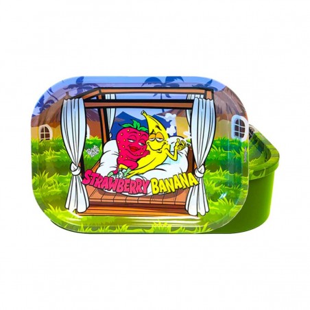 Best Buds 'Strawberry Banana' Tablett Rolling Tray mit Box