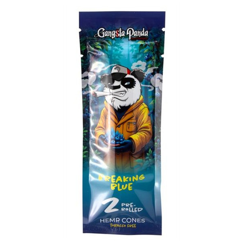 Gangsta Panda Breaking Blue Hemp Cones 2 Stk.