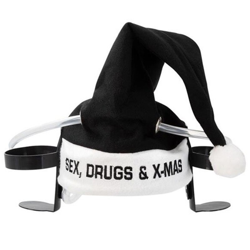 'Sex Drugs & X-Mas' Weihnachts-Dosenhalter Trinkmütze