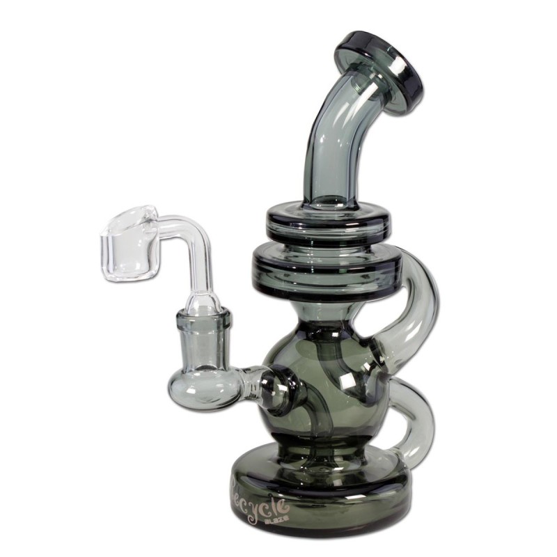 BLAZE Recycle-Bubbler Borosilikatglas Bong mit Banger