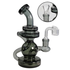 BLAZE Recycle-Bubbler Borosilikatglas Bong mit Banger